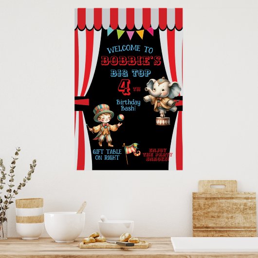 Grote Top Circus Poster (Keuken)
