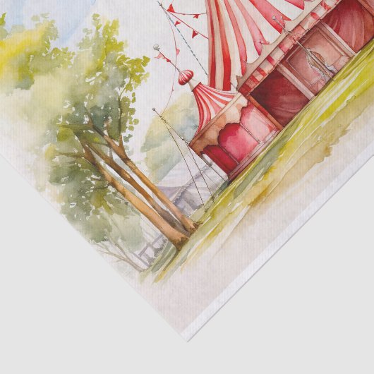 Grote Top Circus Tent 1 Decoupage papier (Detail)