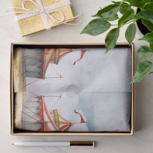 Grote Top Circus Tent 2 Decoupage papier (Geschenk)