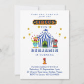 Grote Top Kom Een Kom Alle Circus 1e Verjaardag Kaart (Voorkant)