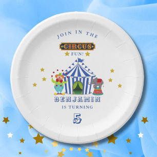 Grote Top Kom Een Kom Alle Circus Verjaardagsfeest Papieren Bordje