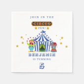 Grote Top Kom Een Kom Alle Circus Verjaardagsfeest Servet (Voorkant)