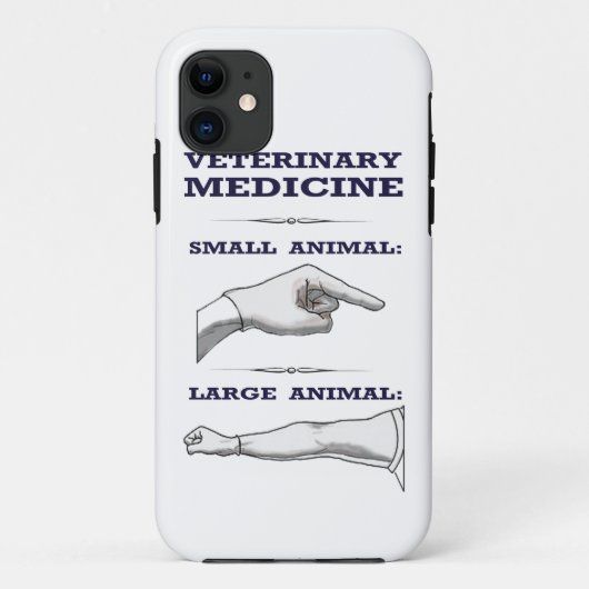 Grote tot kleine dierendierenarts Case-Mate iPhone case (Achterkant)