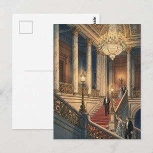 Grote trap in theater briefkaart