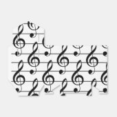 Grote Treble Clef Muzikaal Personeel Favor Box Bedankdoosjes (Uitgevouwen)