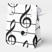 Grote Treble Clef Muzikaal Personeel Favor Box Bedankdoosjes (Achterkant)