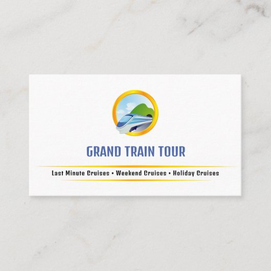 Grote trein | Reisagent Visitekaartje (Voorkant)