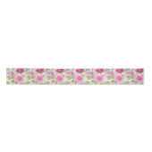 Grote trendy rozen shabby chic  floral giry satijnen lint (Voorkant)