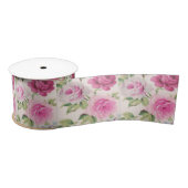 Grote trendy rozen shabby chic  floral giry satijnen lint (Spoel)