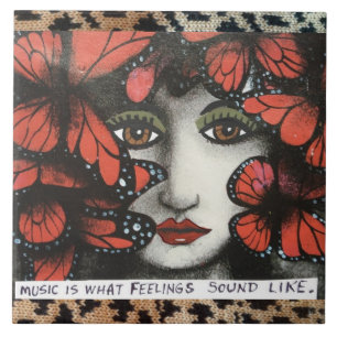 GROTE TRIVET-MUZIEK IS WAT GEVOELT ZOALS. TEGELTJE