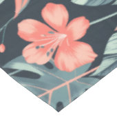 Grote tropische bloemen en bladeren tafelkleed (Gekanteld)