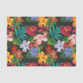 Grote Tropische bloemen Hibiscus Decoupage Tissuepapier (Voorkant)