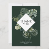 Grote Tropische Dank u Kaart met Botanische Foto (Voorkant)