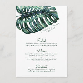 Grote tropische Monstera blad minimalist Menu