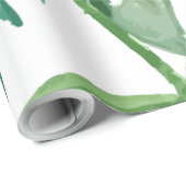 Grote tropische monstera en palmbladeren cadeaupapier (Rol Hoek)