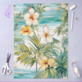 Grote Tropische Pastel Hibiscus Decoupage Tissuepapier (Craft)