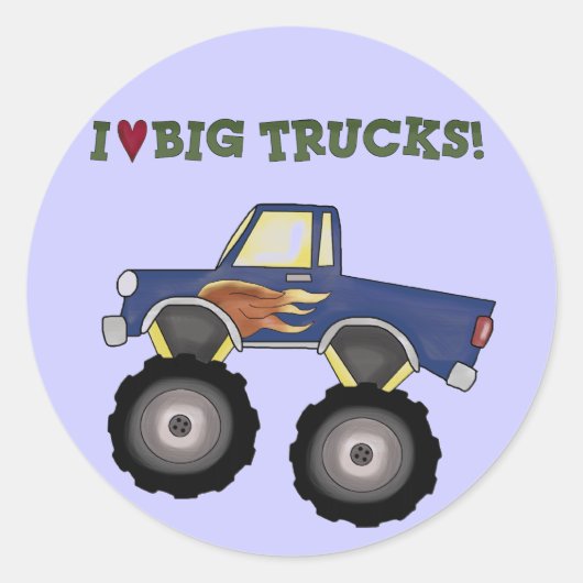 Grote Trucks Thema Leuke Stickers (Voorkant)