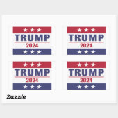 Grote Trump 2024 Rechthoekige Sticker (Vel)