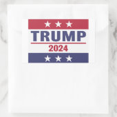 Grote Trump 2024 Rechthoekige Sticker (Tas)