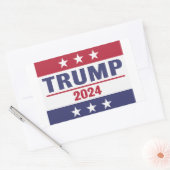 Grote Trump 2024 Rechthoekige Sticker (Envelop)
