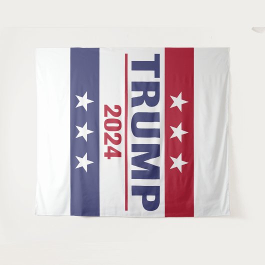 Grote Trump 2024 Wandkleed (Voorkant (horizontaal))