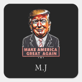 Grote Trump Train Revival maken Amerika weer groot Vierkante Sticker