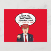 Grote Trump Verjaardag Kaart - Laten we groots vie (Voorkant)