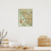 Grote Trunk Pacific Railway in BC Canada (kaart 19 Poster (Keuken)