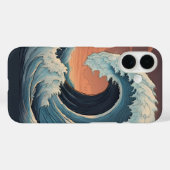 Grote tsunami-golf Case-Mate iPhone case (Achterkant (horizontaal))