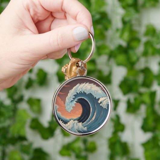 Grote tsunami-golf sleutelhanger (Hand)