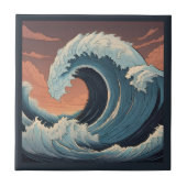 Grote tsunami-golf tegeltje (Voorkant)