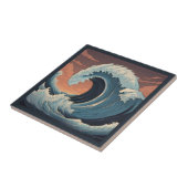 Grote tsunami-golf tegeltje (Zijkant)