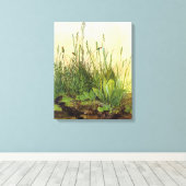 Grote Turf - Albrecht Durer - c1503 Canvas Afdruk (Insitu (Houten vloer))