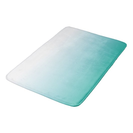 GROTE TURQUOISE OMBRE AQUA BATH MAT (Gekanteld)