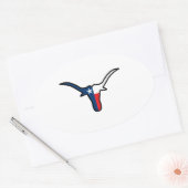 GROTE TX LONGHORN OVALE STICKER (Envelop)