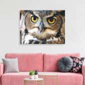 Grote Uil (Bubo virginianus) Canvas Afdruk (Insitu (Woonkamer))