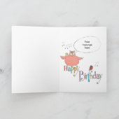 Grote Uil en Weinig Kaart van de Verjaardag van de (Binnen)