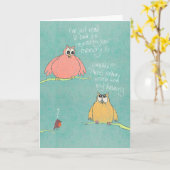 Grote Uil en Weinig Kaart van de Verjaardag van de (Gele Bloem)