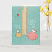 Grote Uil en Weinig Kaart van de Verjaardag van de (Gele Bloem)