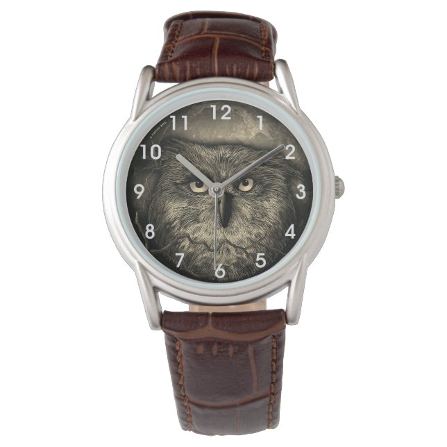 Grote Uil horloge (Voorkant)
