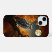 Grote Uil in de Herfst iPhone 15 Case (Achterkant horizontaal)