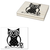 Grote Uil Rubber Stamp Rubberstempel (Gestempeld)