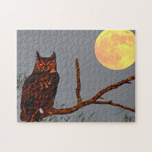 Grote Uil Volle Maan Legpuzzel