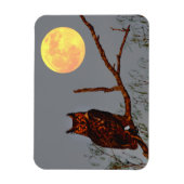 Grote Uil | Volle Maan Magneet (Verticaal)