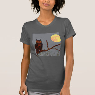 Grote Uil Volle Maan T-shirt
