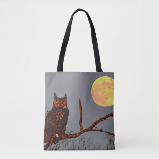 Grote Uil | Volle Maan Tote Bag