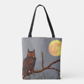 Grote Uil | Volle Maan Tote Bag (Achterkant)