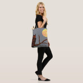 Grote Uil | Volle Maan Tote Bag (Op model)
