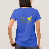 Grote uitgestorven namen (#1): Aardonyx dinosaurus T-shirt (Achterkant)
