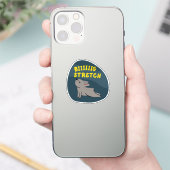 Grote uitgestrekte schattige geïllustreerde Franse Sticker (Telefoon)